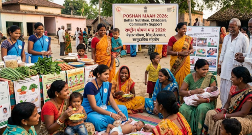 Poshan Maah 2026 Focuses on Better Nutrition, Childcare and Community Support